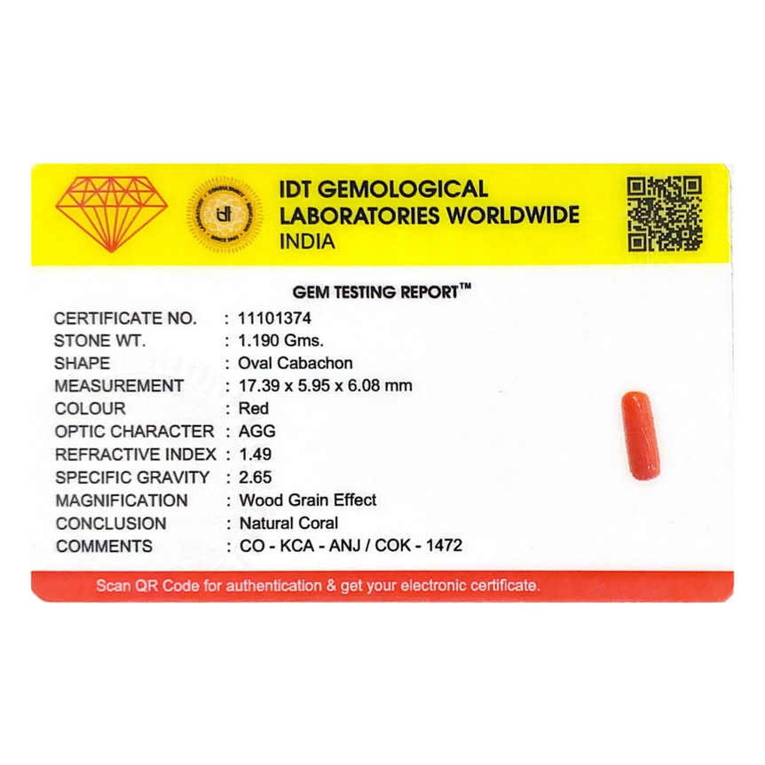 Red Coral - 5.95 Carat