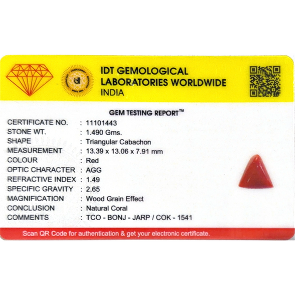 Red Coral - 7.45 Carat