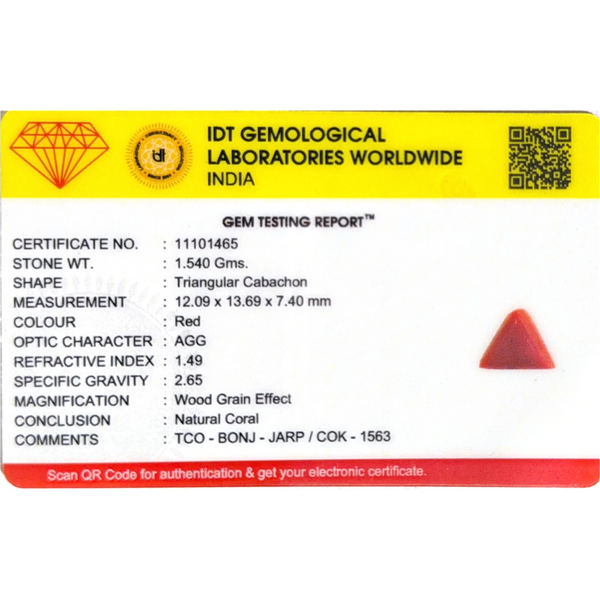 Red Coral - 7.7 Carat