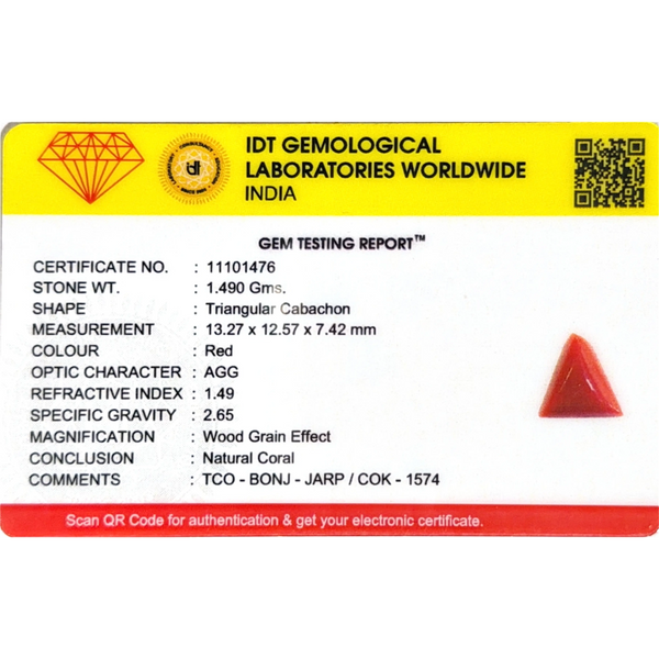 Red Coral - 7.45 Carat