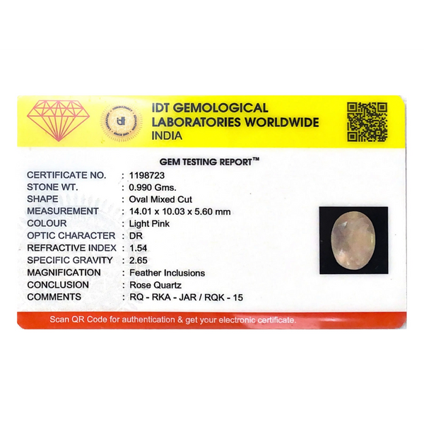 Rose Quartz - 4.95 Carat