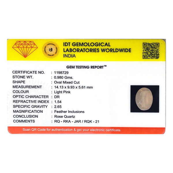 Rose Quartz - 4.9 Carat