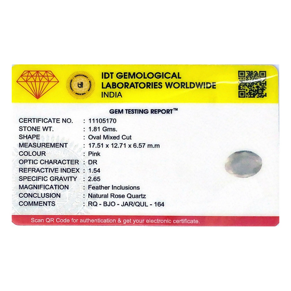 Rose Quartz - 9.05 Carat