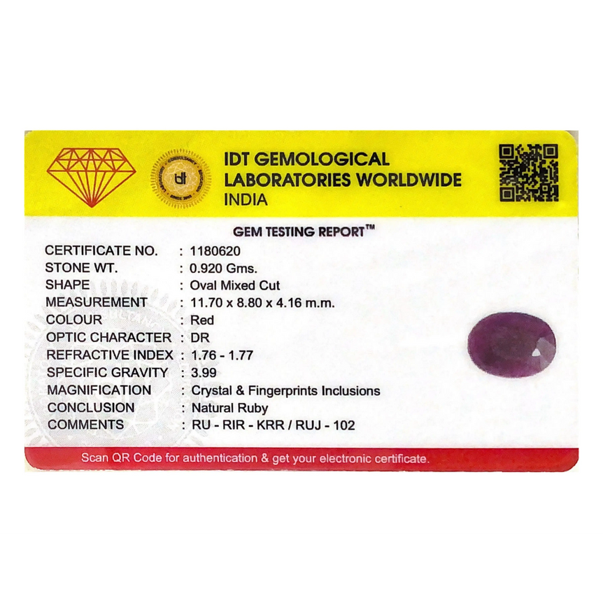 African Ruby - 4.6 Carat - Pramogh
