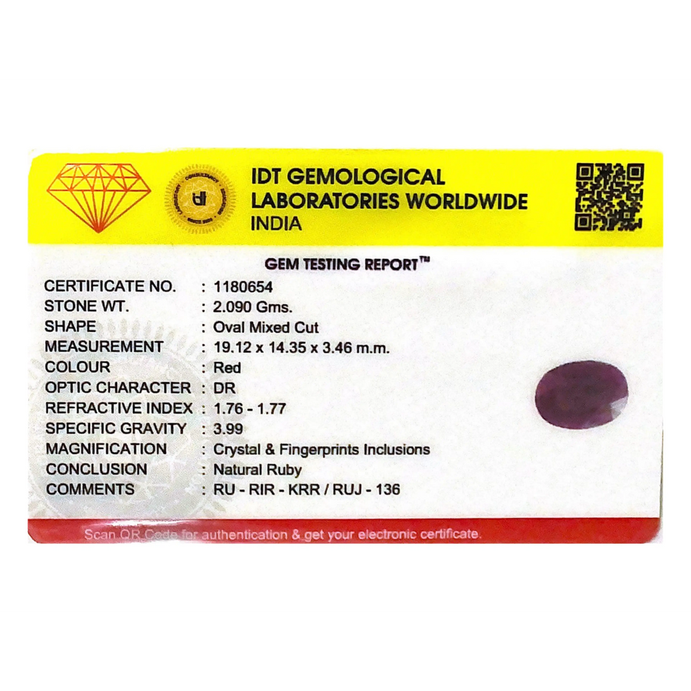 African Ruby - 10.45 Carat - Pramogh