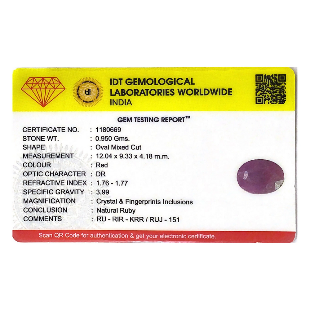 African Ruby - 4.75 Carat - Pramogh