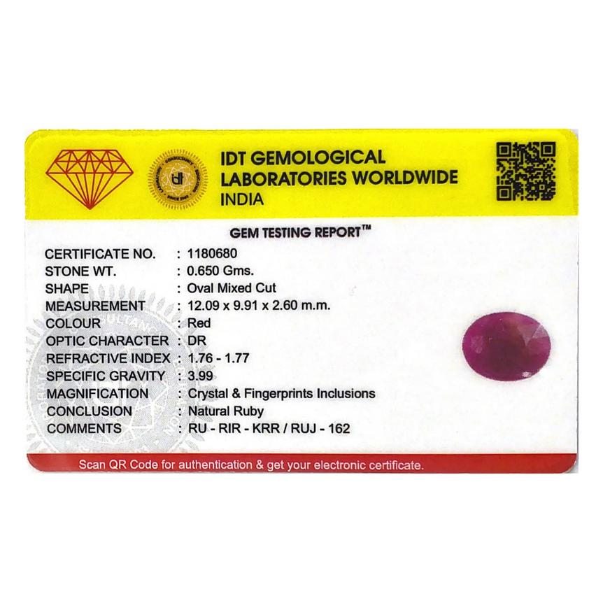 African Ruby - 3.25 Carat - Pramogh