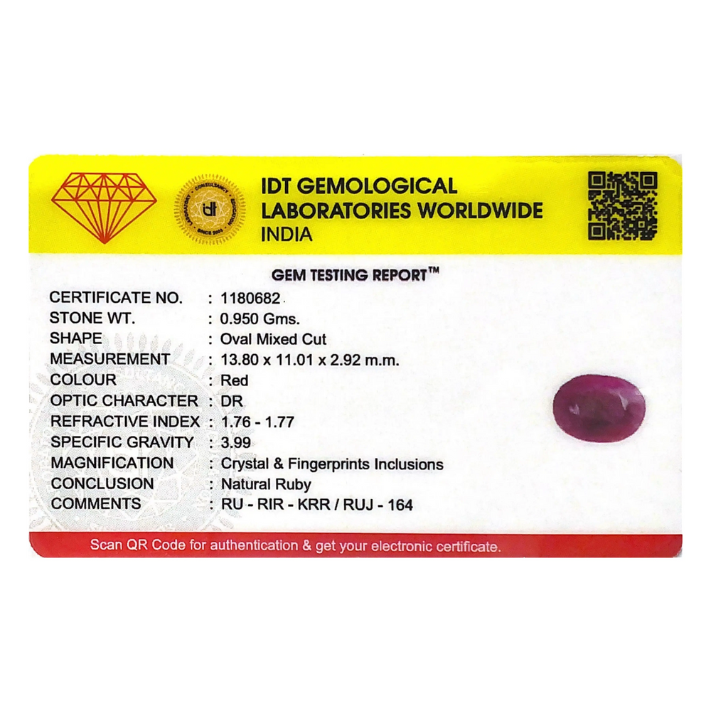 African Ruby - 4.75 Carat - Pramogh
