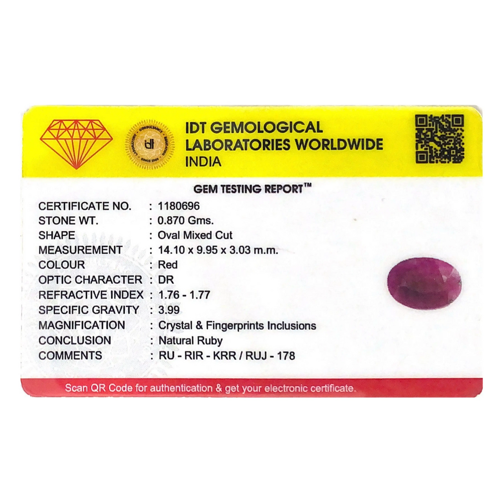 African Ruby - 4.35 Carat - Pramogh