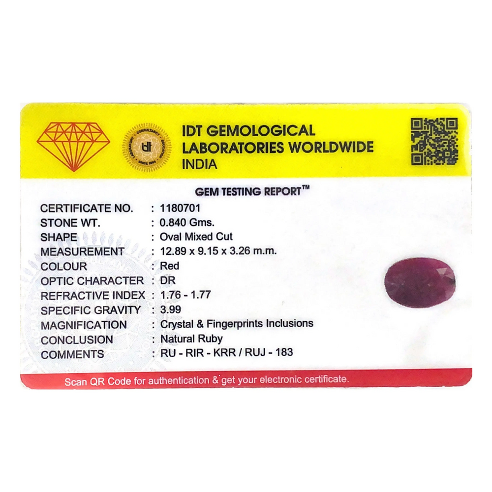 African Ruby - 4.2 Carat - Pramogh