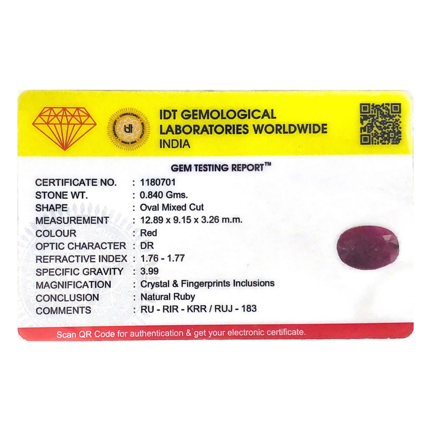 African Ruby - 4.2 Carat - Pramogh