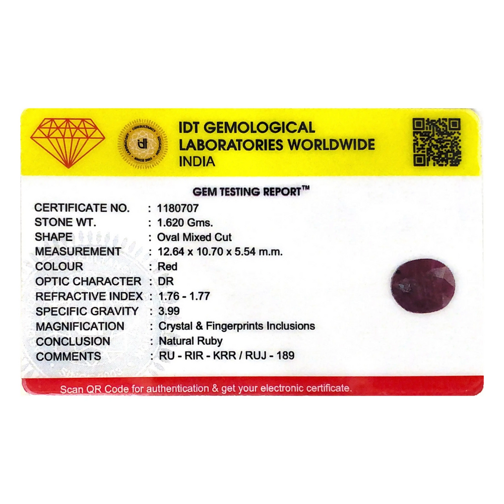 African Ruby - 8.1 Carat - Pramogh