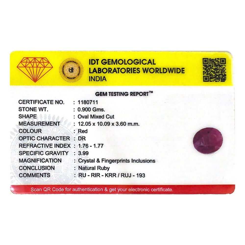 African Ruby - 4.5 Carat - Pramogh