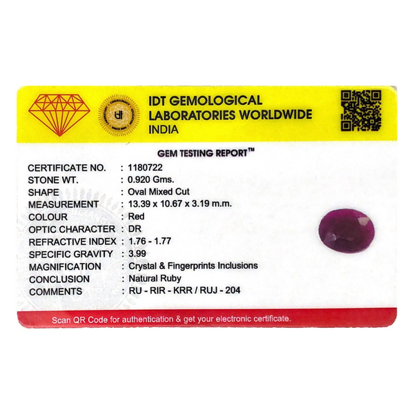 African Ruby - 4.6 Carat