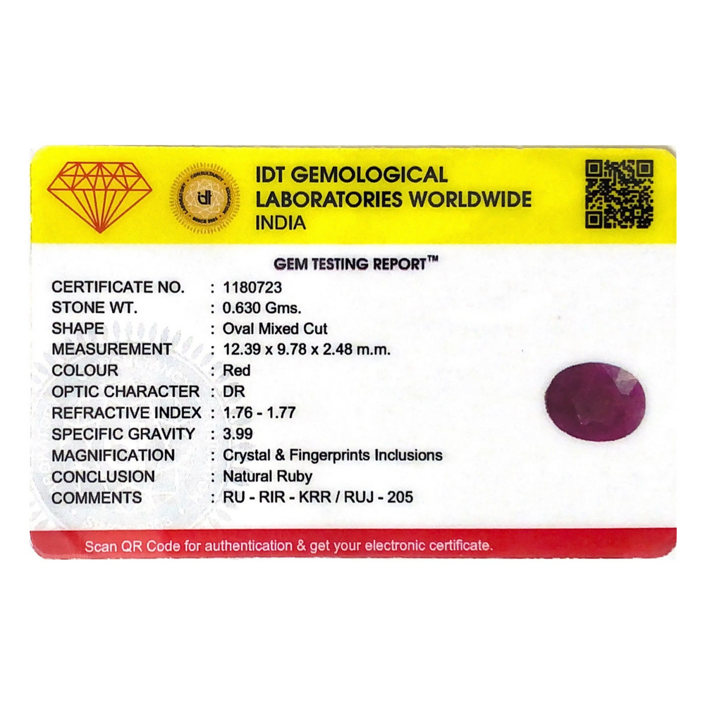 African Ruby - 3.15 Carat - Pramogh
