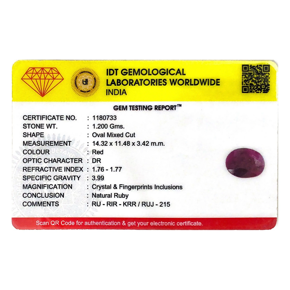 African Ruby - 6 Carat - Pramogh