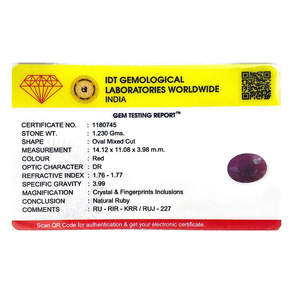 African Ruby - 6.15 Carat - Pramogh