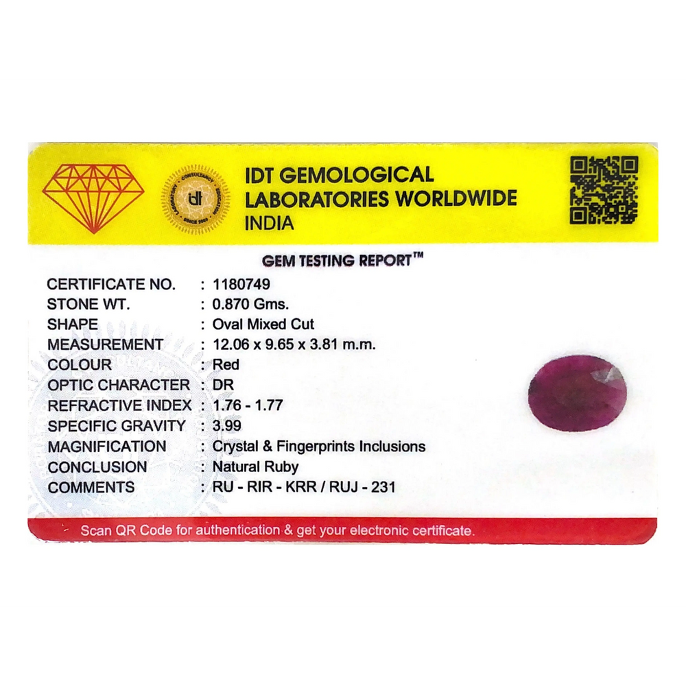 African Ruby - 4.35 Carat - Pramogh