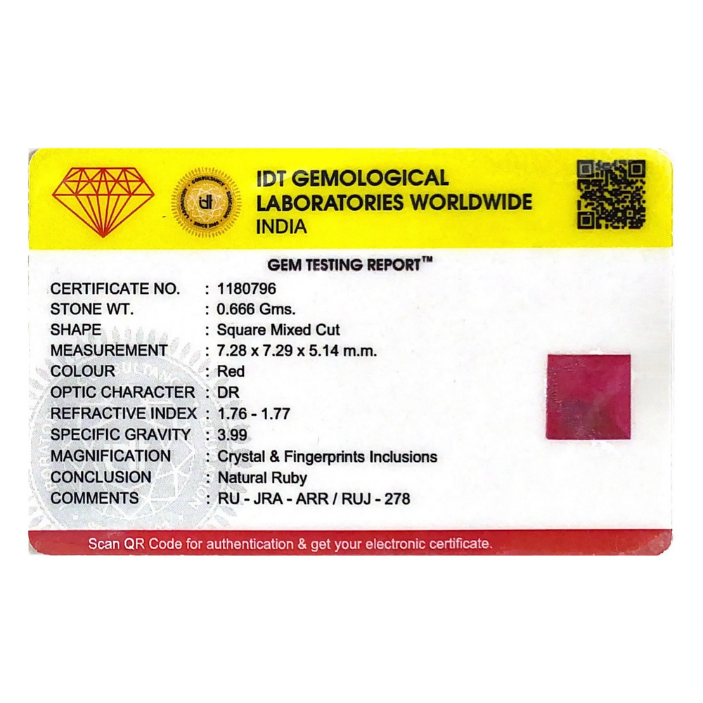 Ruby - 3.33 Carat - Pramogh