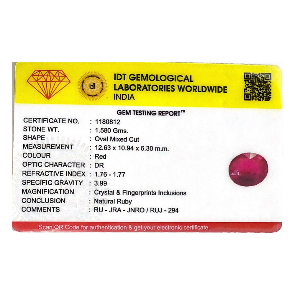 Ruby - 7.9 Carat - Pramogh