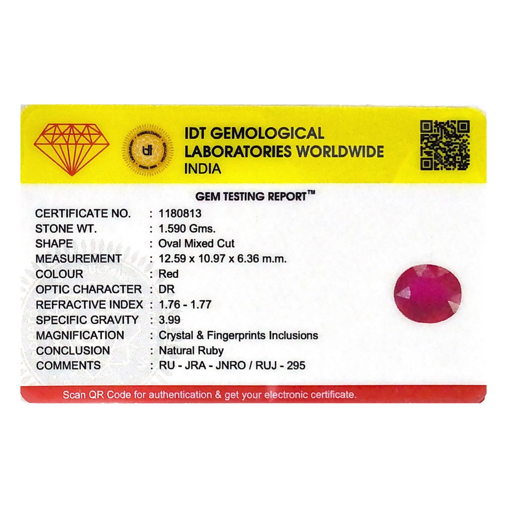 Ruby - 7.95 Carat - Pramogh