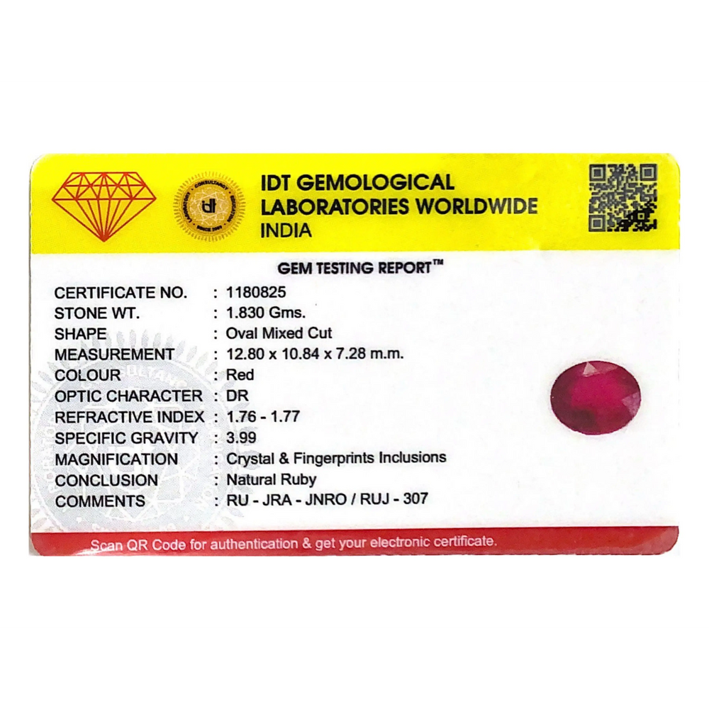 Ruby - 9.15 Carat - Pramogh