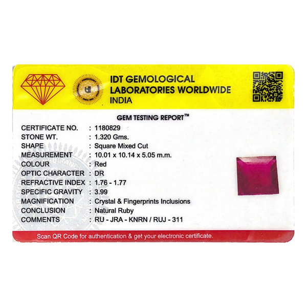 Ruby - 6.6 Carat - Pramogh