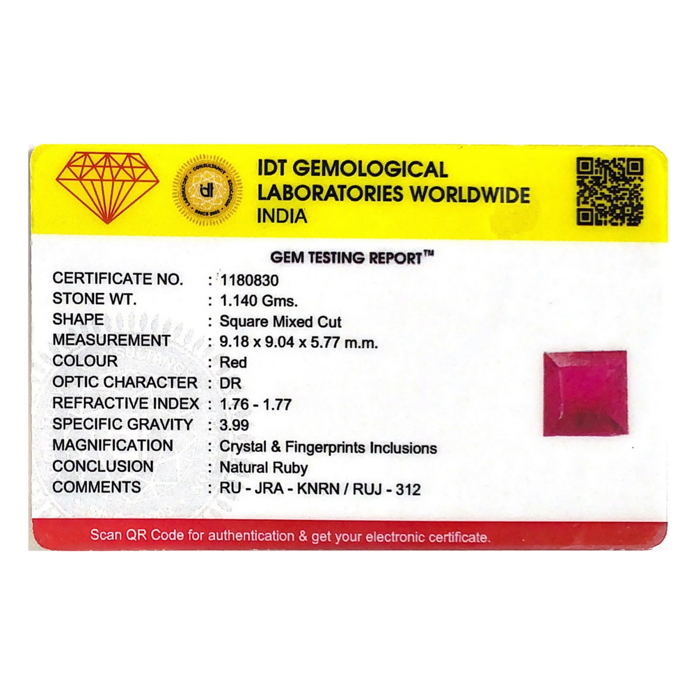 Ruby - 5.7 Carat - Pramogh