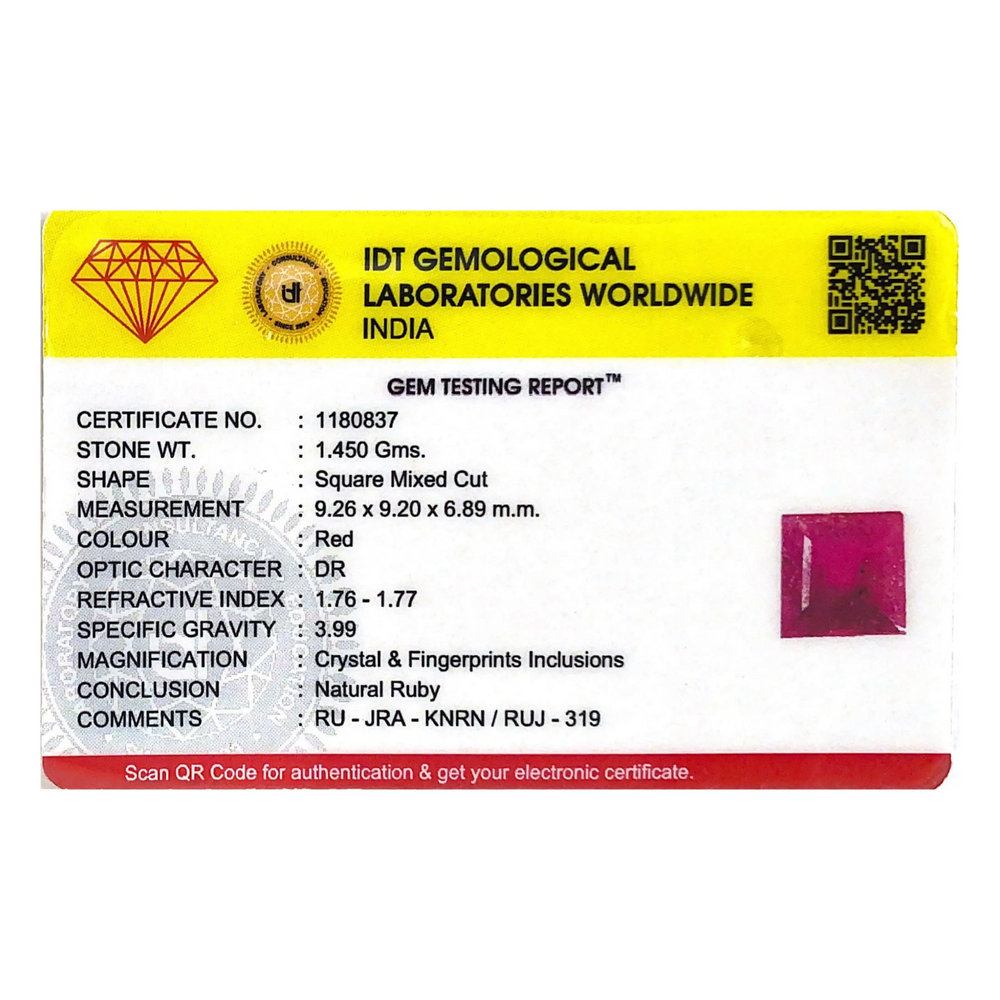 Ruby - 7.25 Carat - Pramogh