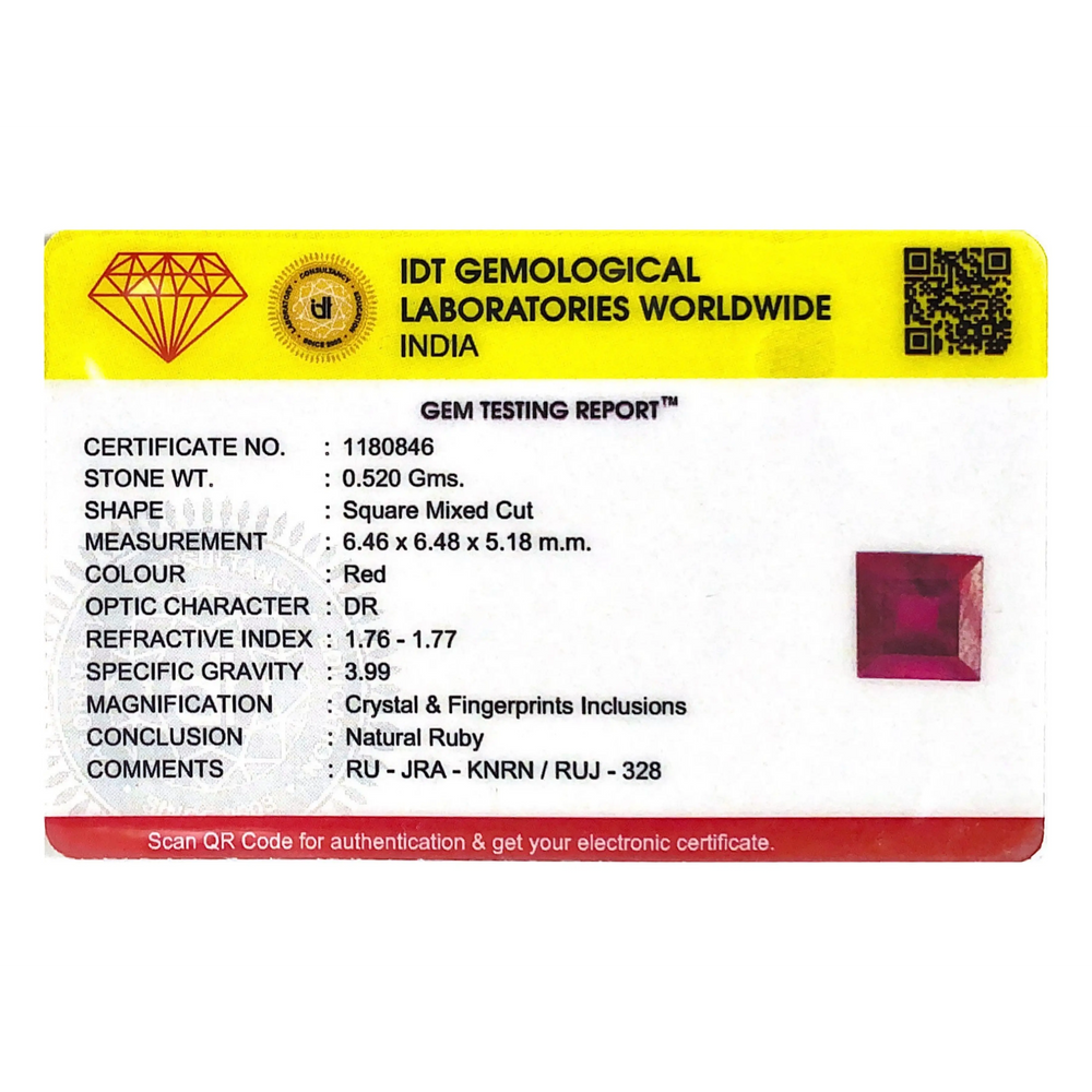 Ruby - 2.6 Carat - Pramogh
