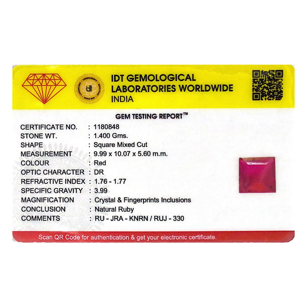 Ruby - 7 Carat - Pramogh