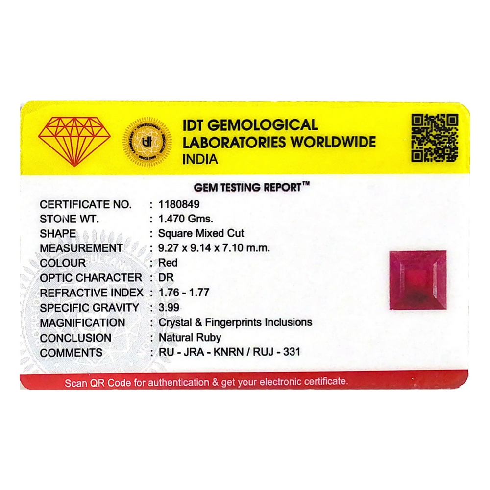 Ruby - 7.35 Carat - Pramogh
