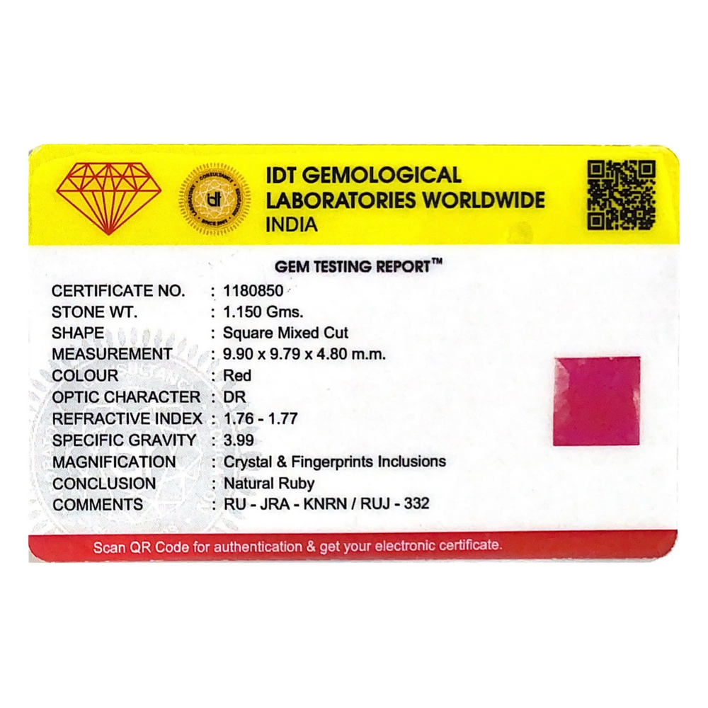 Ruby - 5.75 Carat - Pramogh