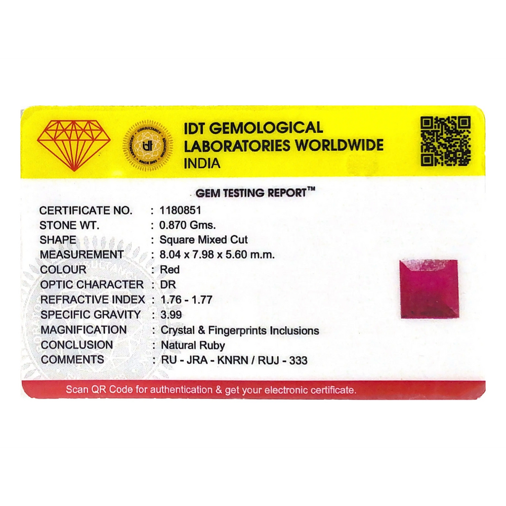 Ruby - 4.35 Carat - Pramogh