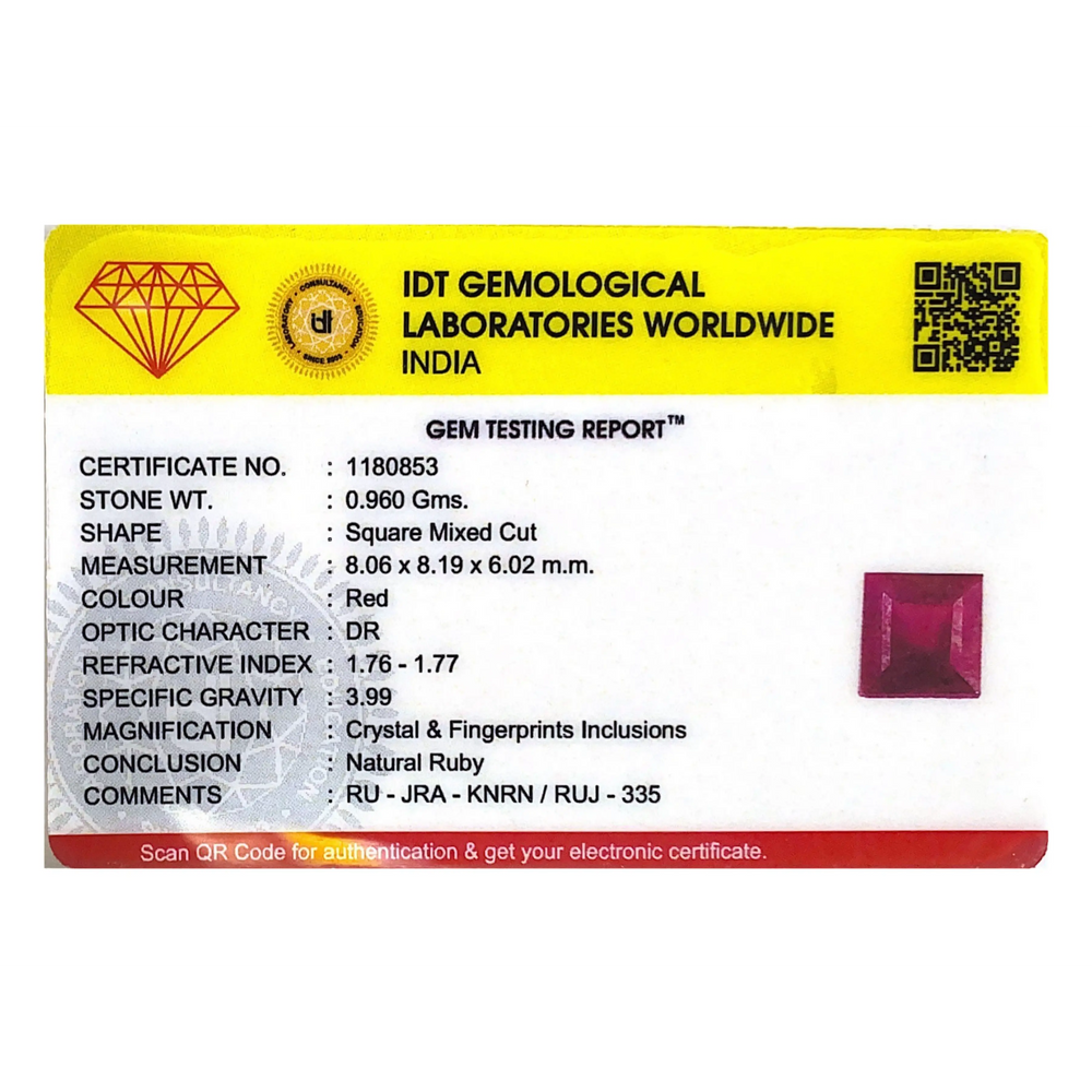 Ruby - 6.75 Carat - Pramogh