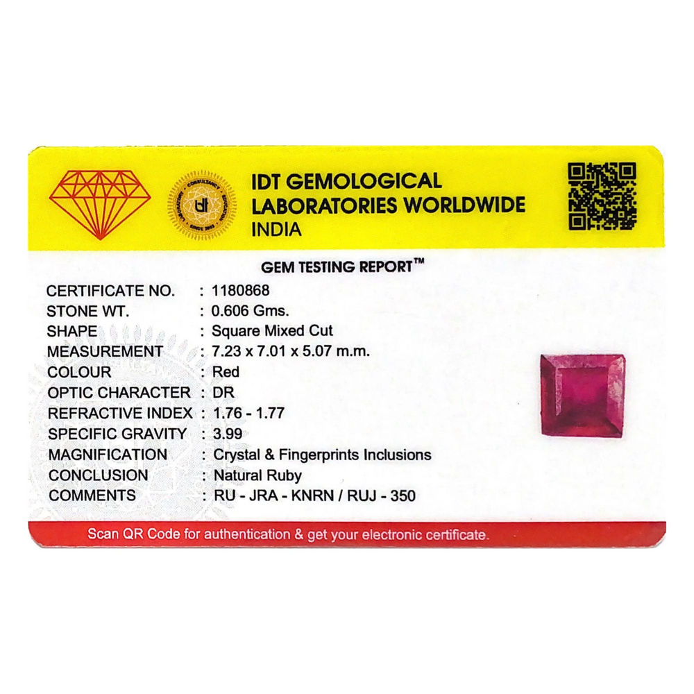 Ruby - 3.03 Carat - Pramogh