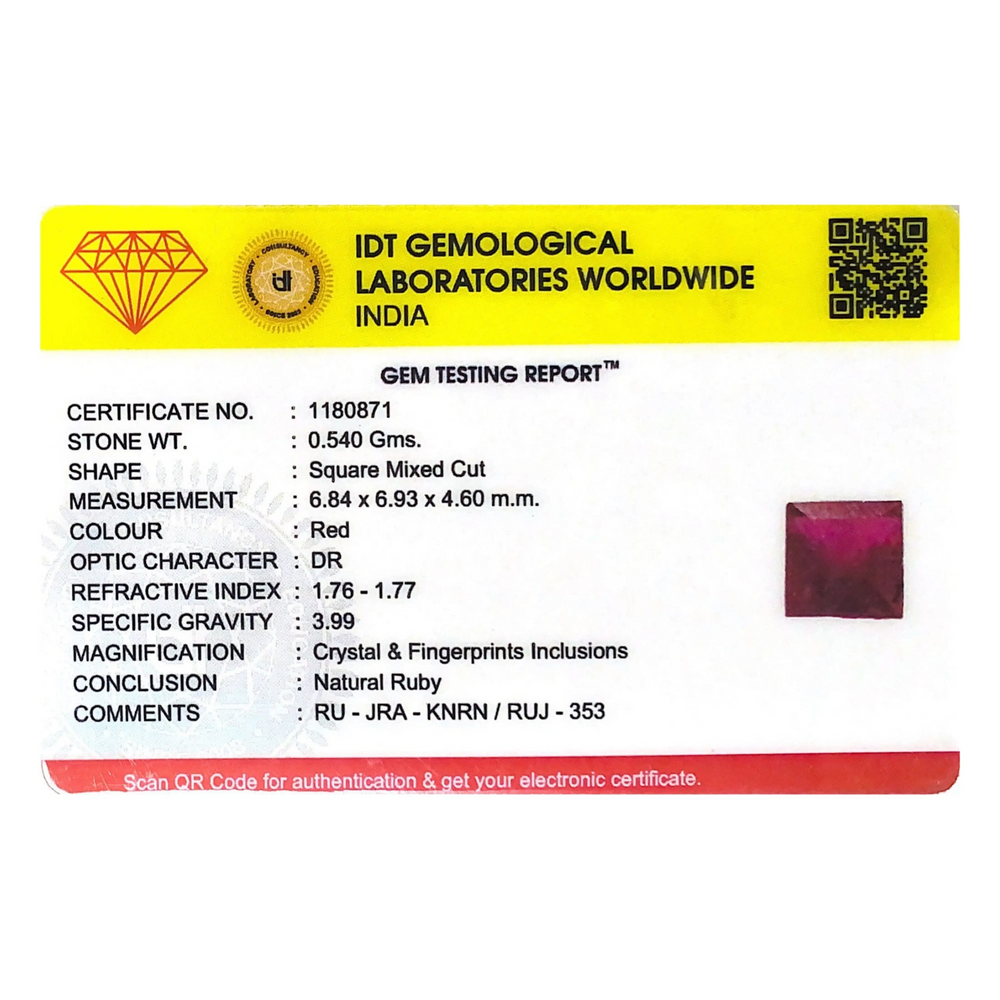 Ruby - 2.7 Carat - Pramogh