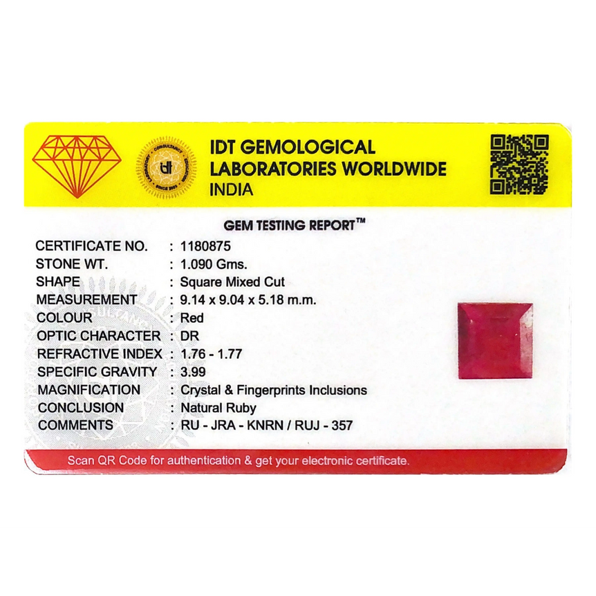Ruby - 5.45 Carat - Pramogh