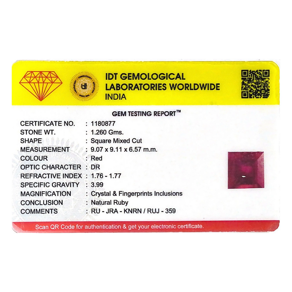 Ruby - 6.3 Carat - Pramogh