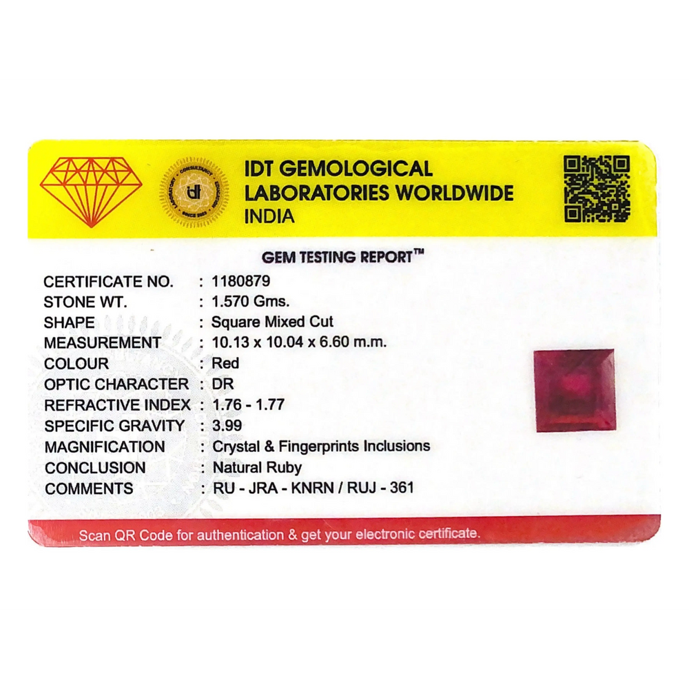 Ruby - 7.85 Carat - Pramogh