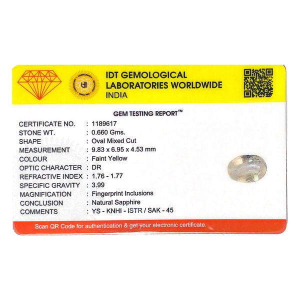 White Sapphire - 3.3 Carat