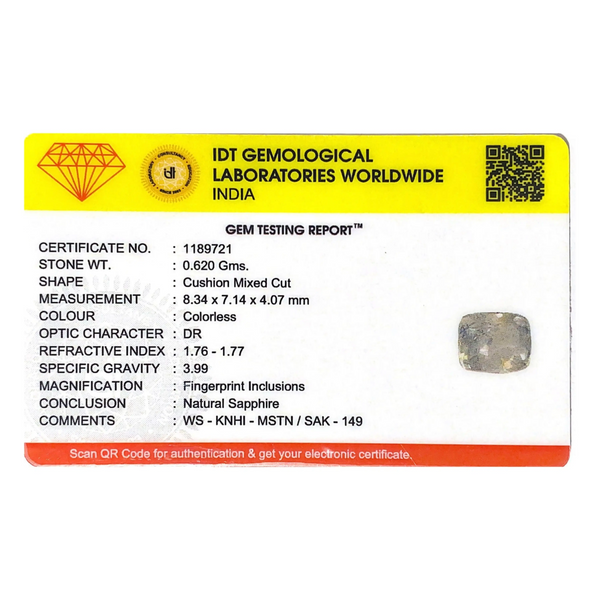 White Sapphire - 3.1 Carat