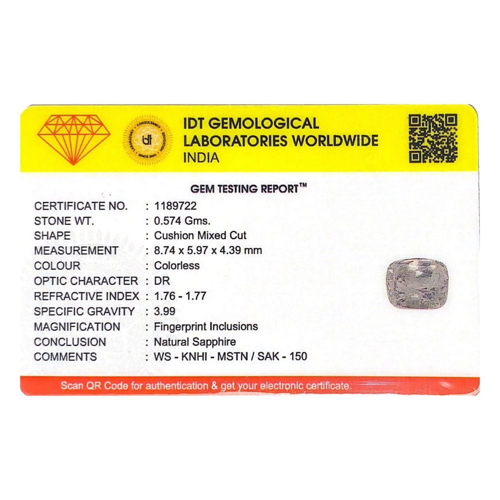 White Sapphire - 2.87 Carat