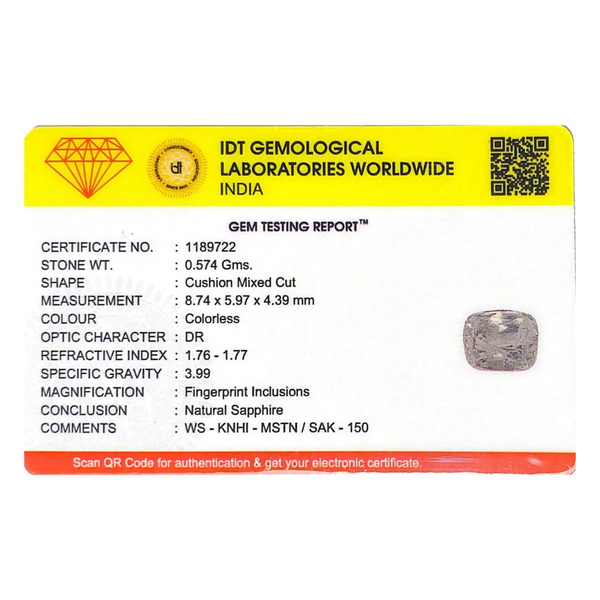 White Sapphire - 2.87 Carat