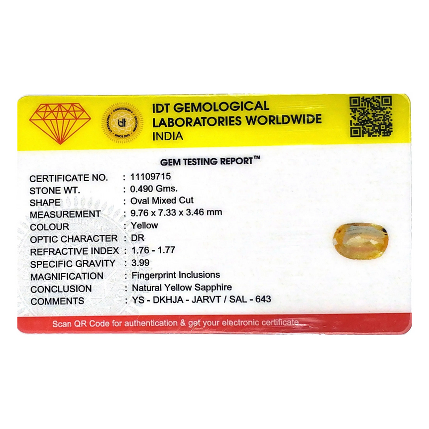Yellow Sapphire - 2.45 Carat