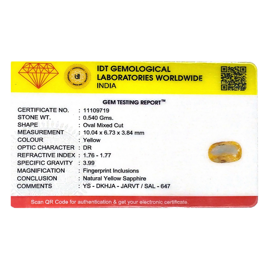 Yellow Sapphire - 2.7 Carat