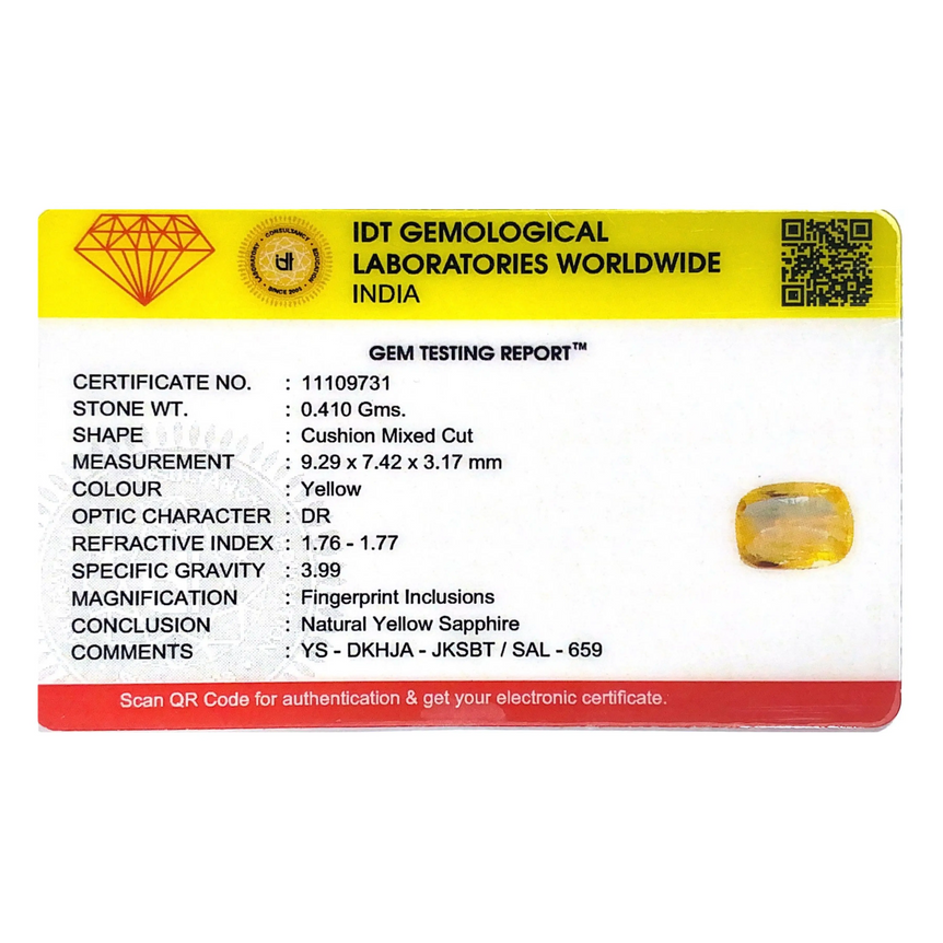 Yellow Sapphire - 2.05 Carat