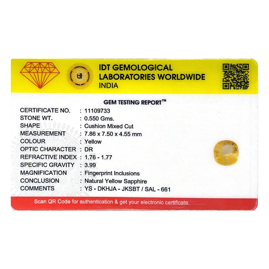Yellow Sapphire - 2.75 Carat
