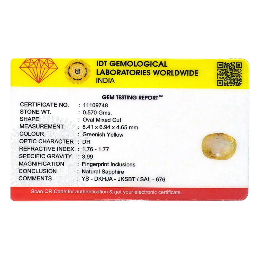 Yellow Sapphire - 2.85 Carat