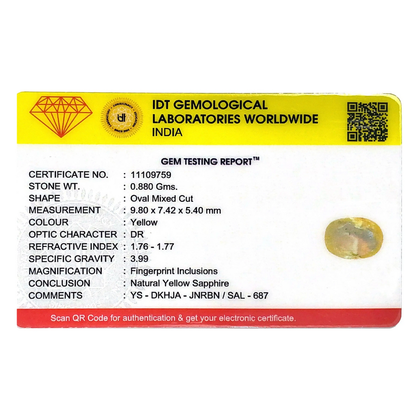 Yellow Sapphire - 4.4 Carat